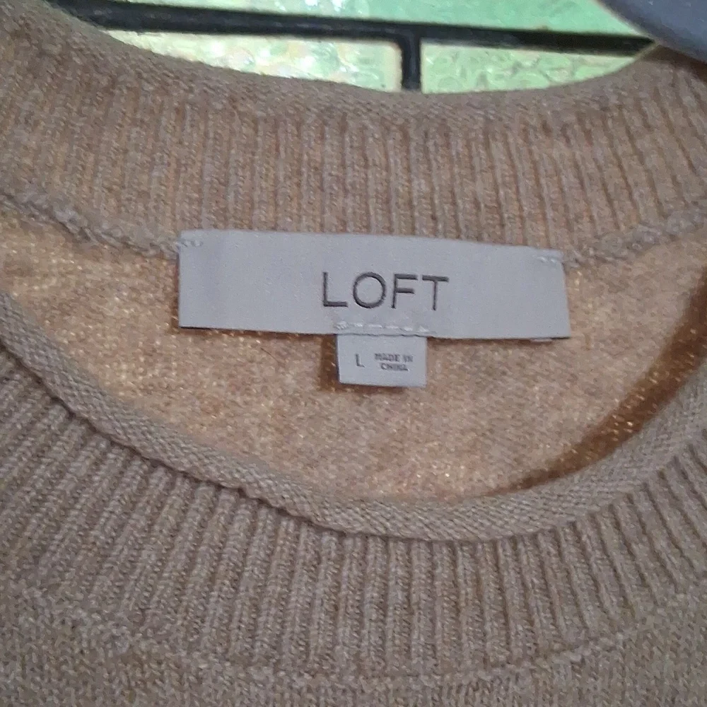 LOFT Beige Sweater with Stag Design - Picture 2 of 4